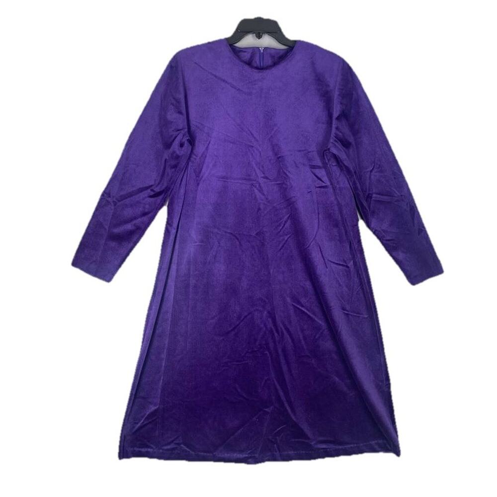 Anthony Richard's Women's Dress Velvet Velour Sz 10 A-line Holiday Emerald Green